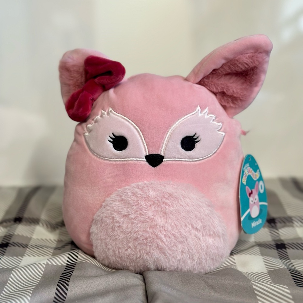 Pink Plush Fox 8inch squishmallow
